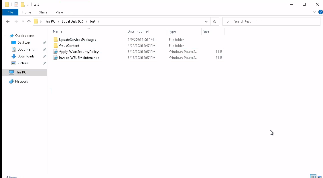 RDP C:\ test folder