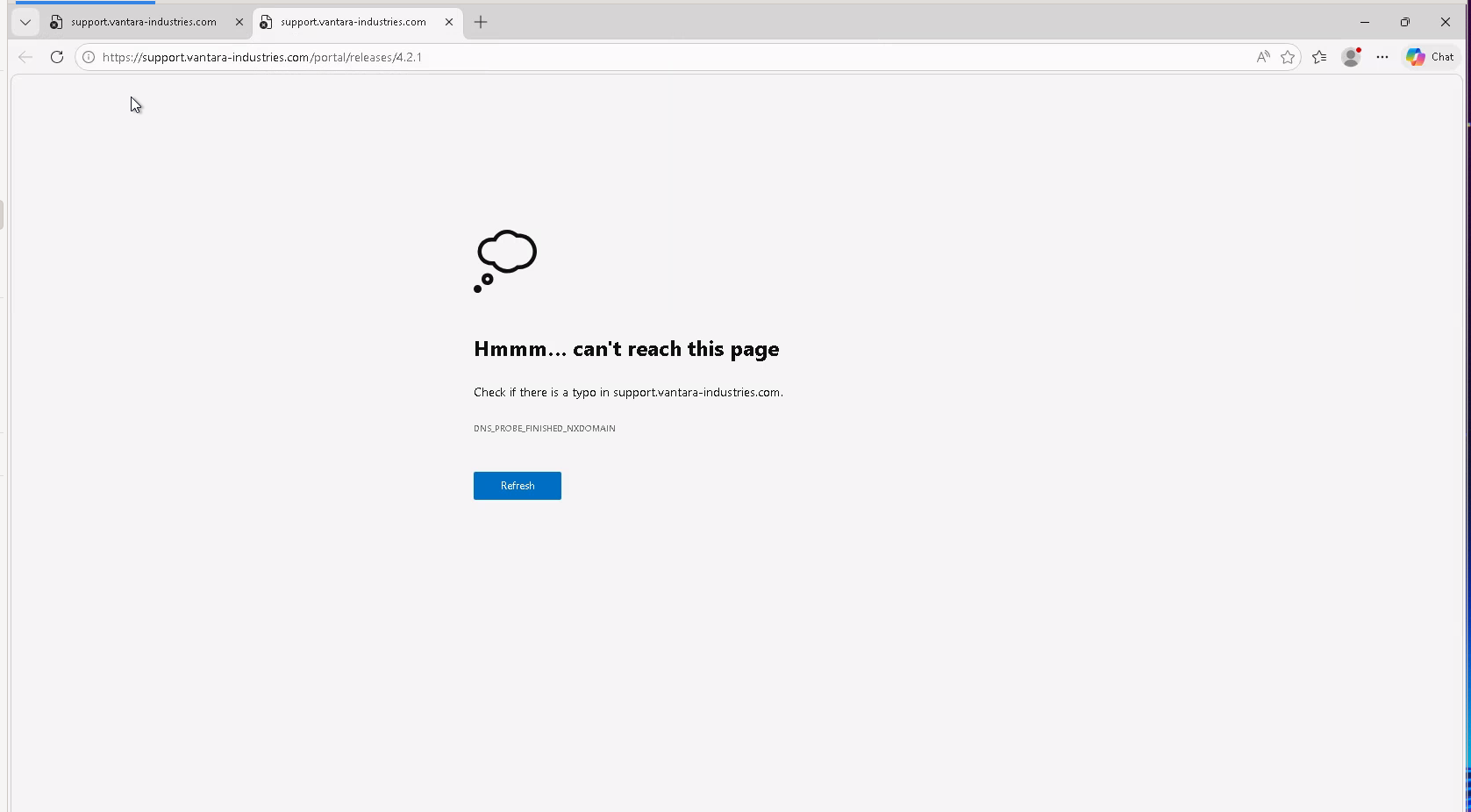 Dead Link in VDI