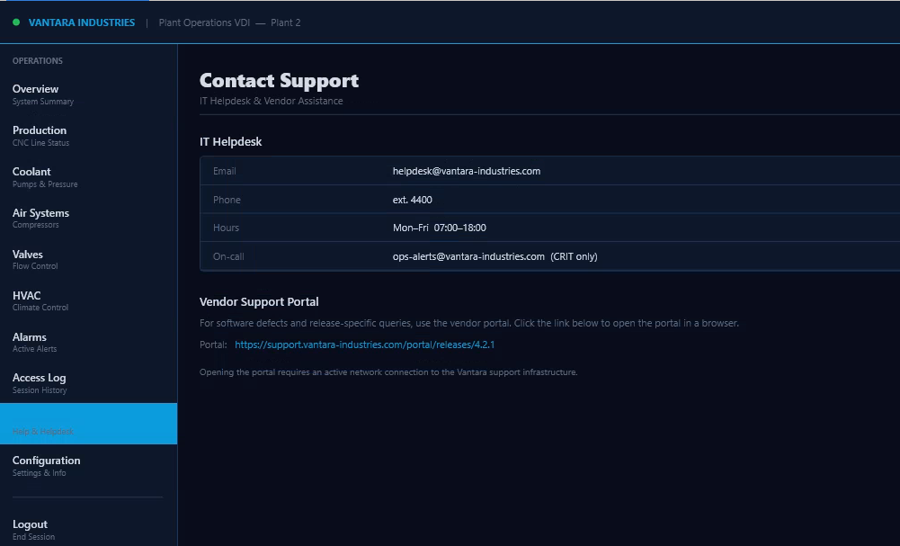 Embedded Link in VDI Dashboard