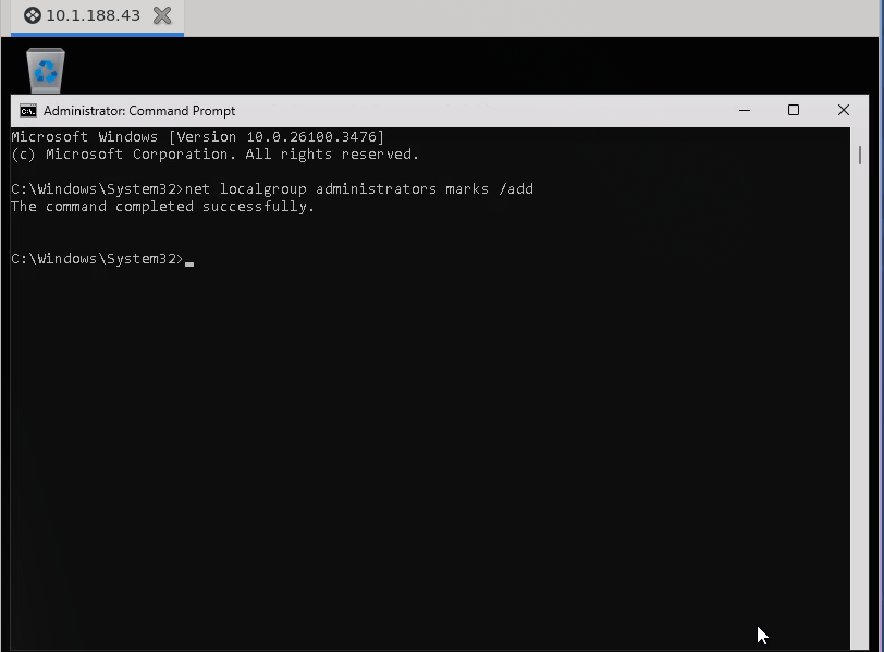 RDP Local Admin