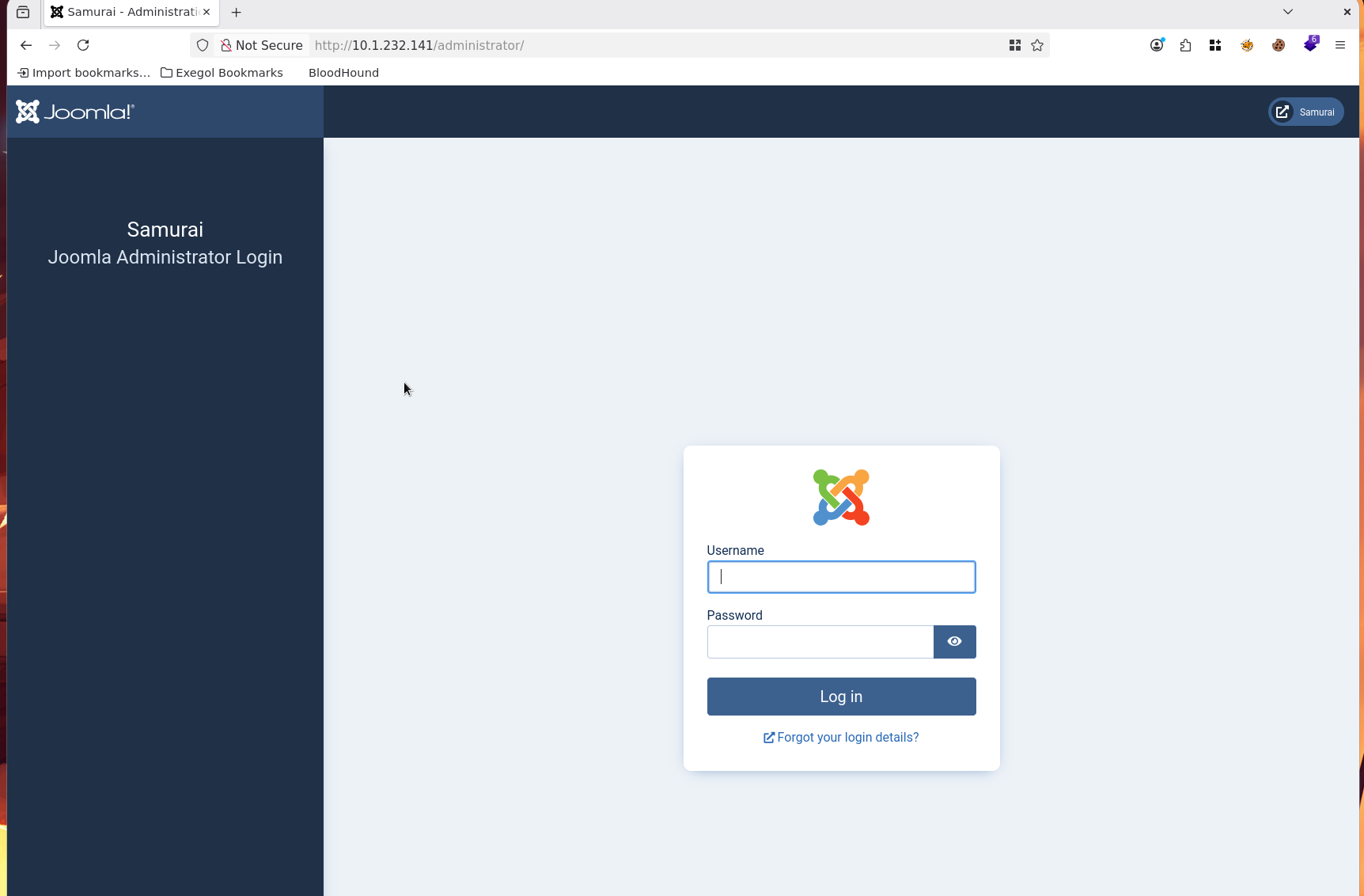 Joomla Admin Panel