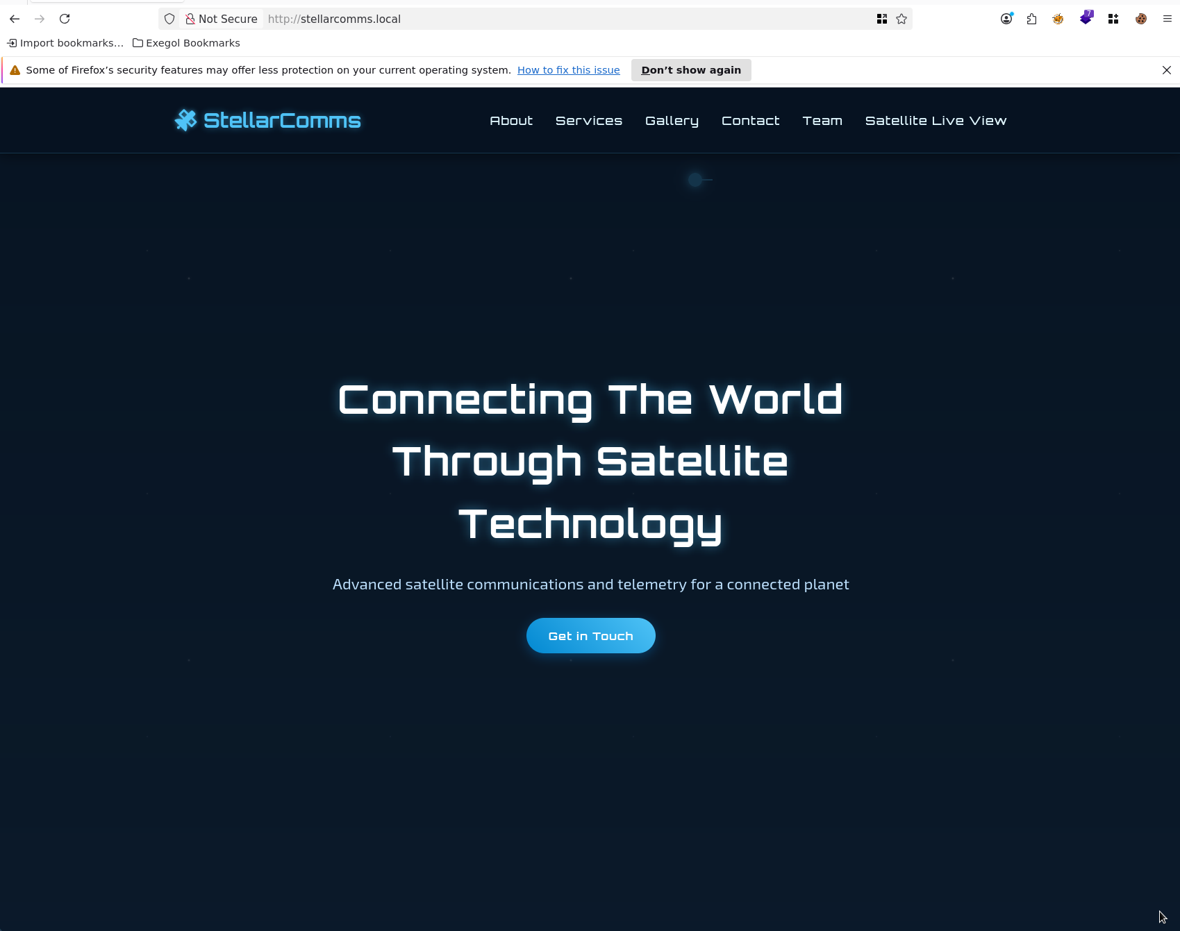 StellarComms Website